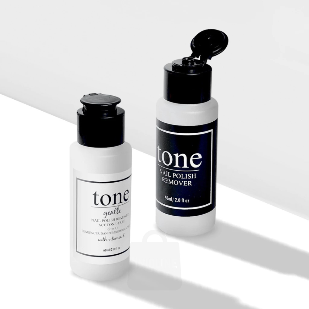 Tone Nail Polish Remover (Penghapus Cat Kuku) 60ML ACETONE/ NON ACETONE