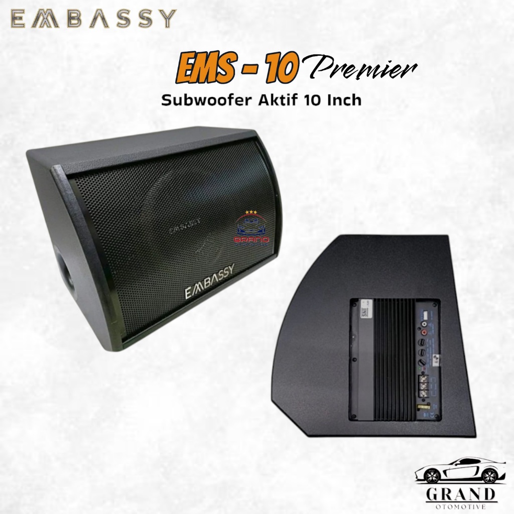 SUBWOOFER AKTIF 10 inch Embassy Trojan EMS-10 PREMIER