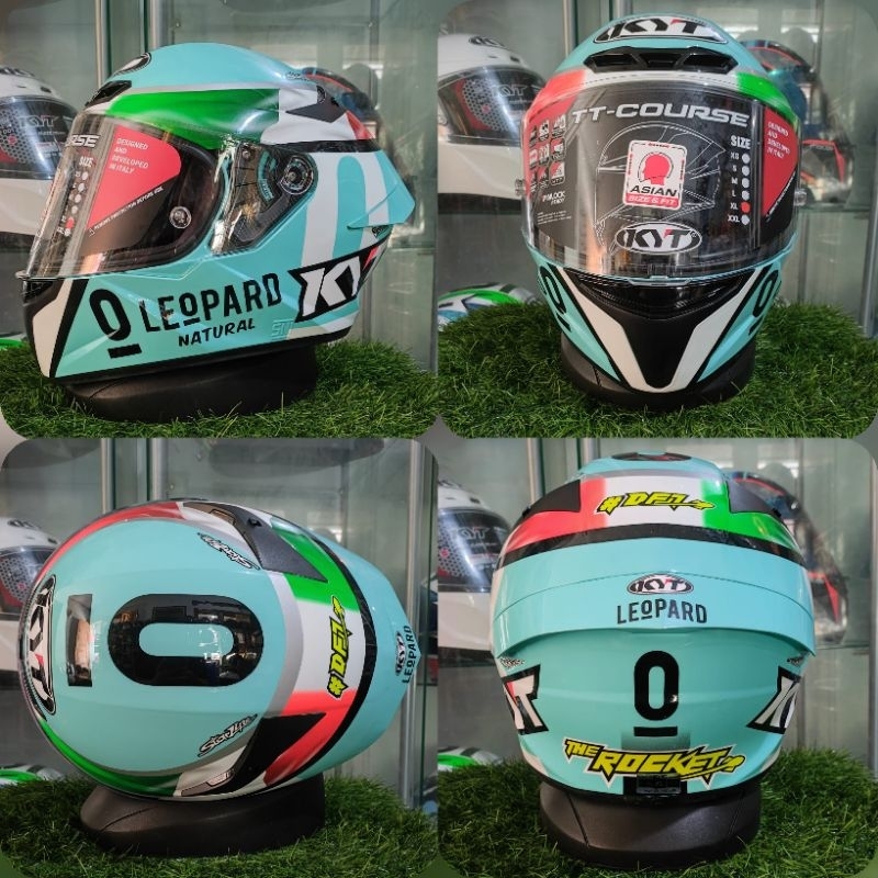 KYT TT COURSE LEOPARD DENNIS FOGIA ORIGINAL KYT