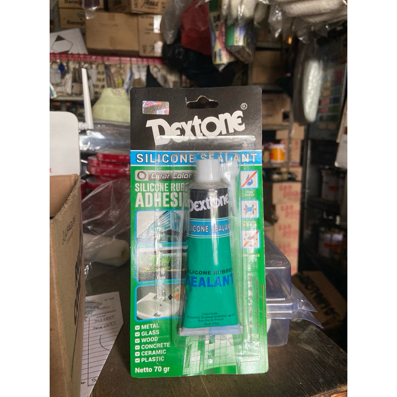 LEM DEXTONE SILICONE SEALANT 70G LEM KACA SILICONE RUBBER SEALANT | DEXTONE SILICONE SEALANT 30 GRAM