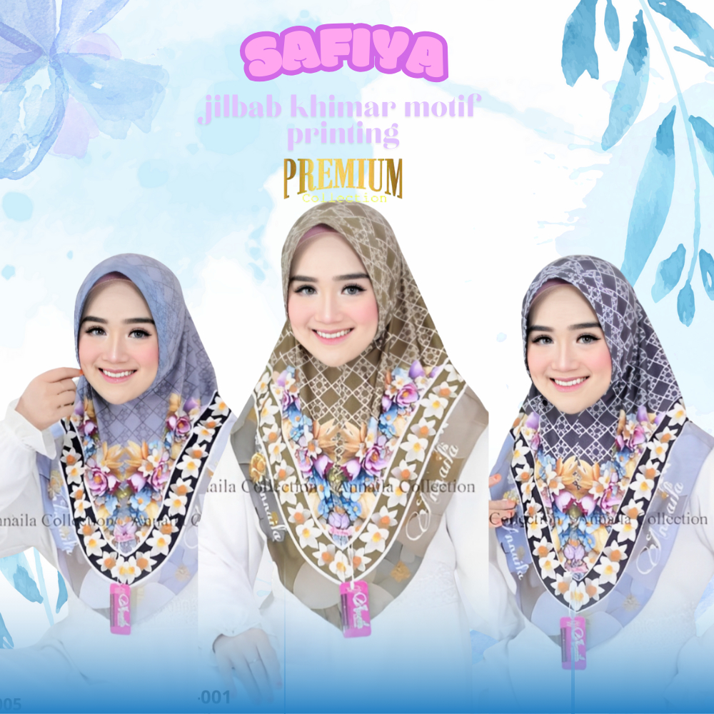Hijab Bergo Instan Motif Premium Khimar Sublim Printing Pet 𝐁𝐞𝐫𝐠𝐨 Kerudung Jilbab Jersey