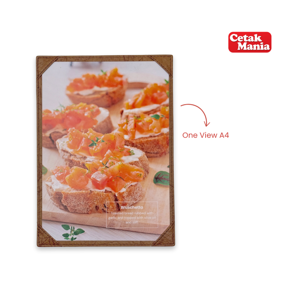 

Buku Menu Kulit Restoran, Cafe Dan Coffee Shop Satu Sisi View A4 - Buku Menu Kulit - Menu Cover Leather - Sampul Menu