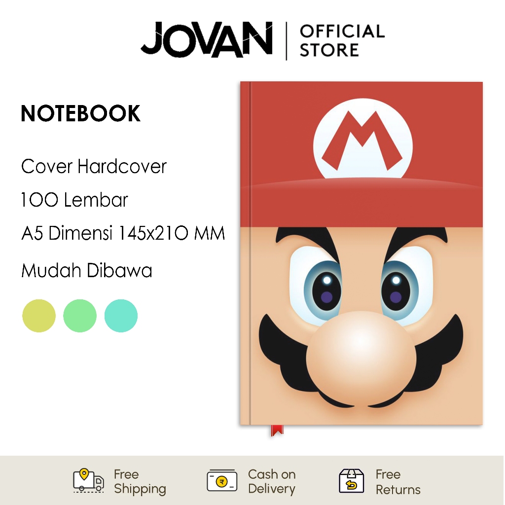 

Notebook Hardcover Custom Super Mario Bros 4 Buku Tulis Catatan Note Agenda Planner Jurnal Diary Notebook Anime