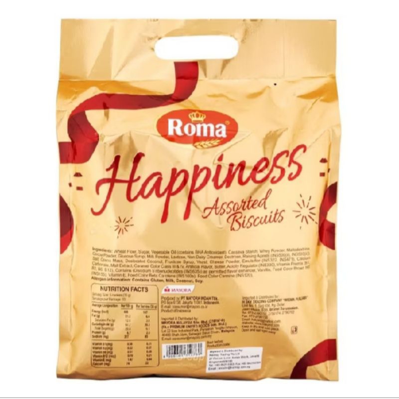 

ROMA HAPPINESS ASSORTED BISKUIT 508 GRAM