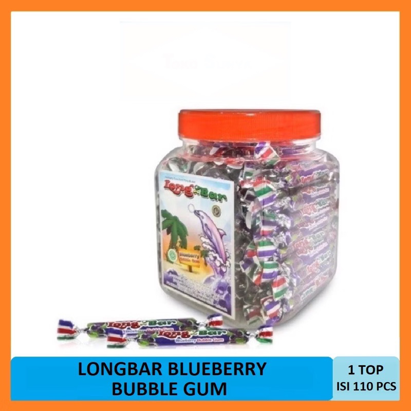 

Longbar Blueberry Permen Karet Rasa Blueberi Toples 638 Gr