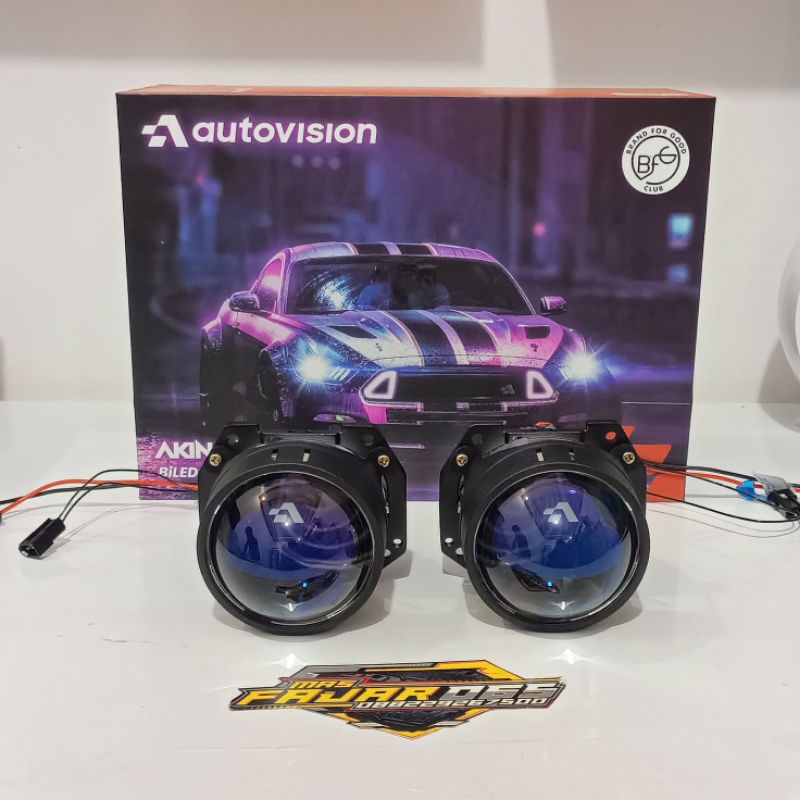 Biled Autovision 2.5" AKINA ND 100W BİLED Blue Lens FCO 6000K