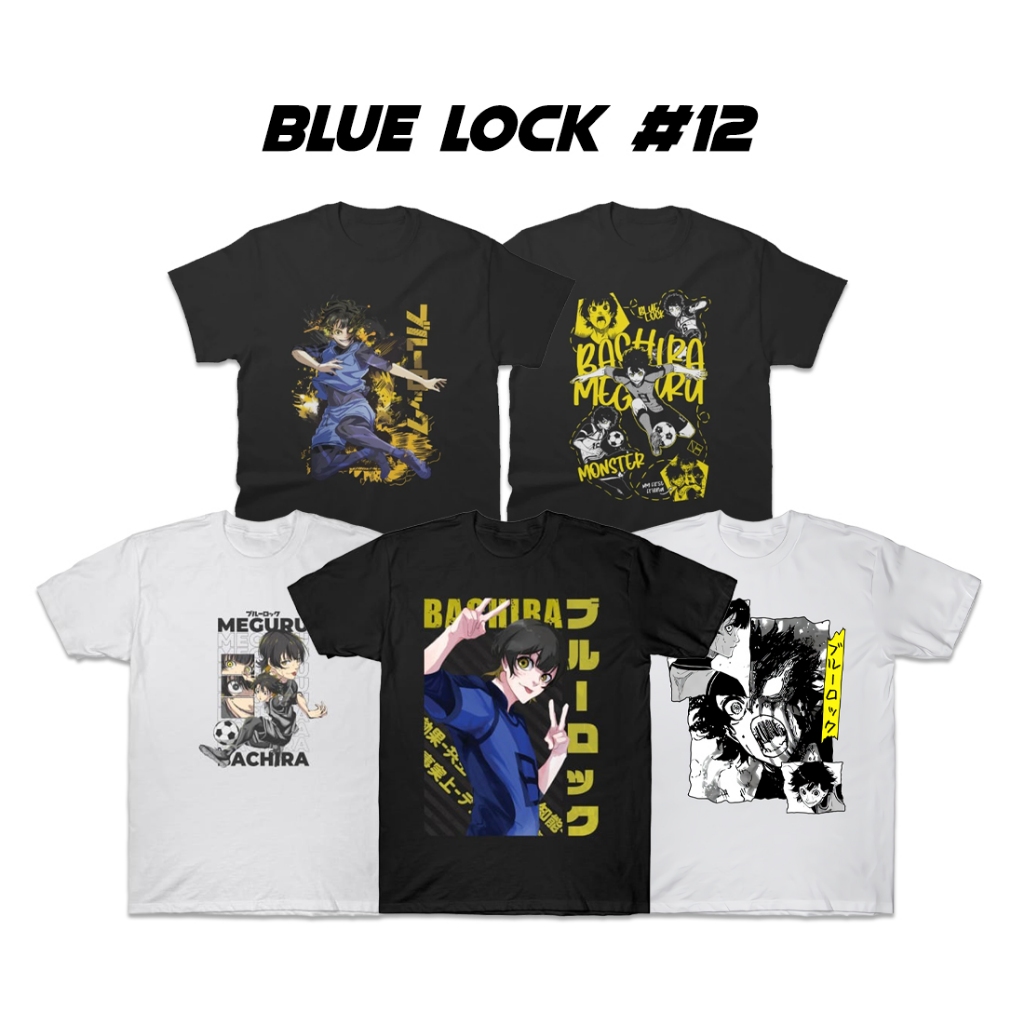 MTHN Kaos Anime Blue Lock 12 Meguru Bachira Anak Dewasa Jumbo - baju anime t shirt / kaos gambar kar