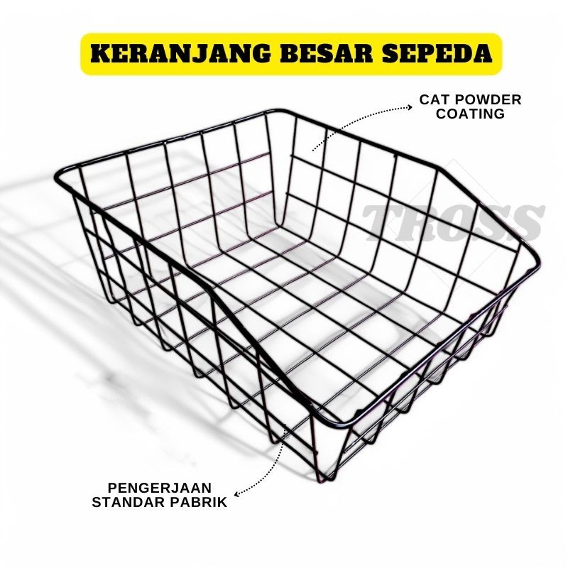 Keranjang belakang Sepeda keranjang besar Sepeda Sayur Fixie Federal Lady Commuter Mtb Roadbike