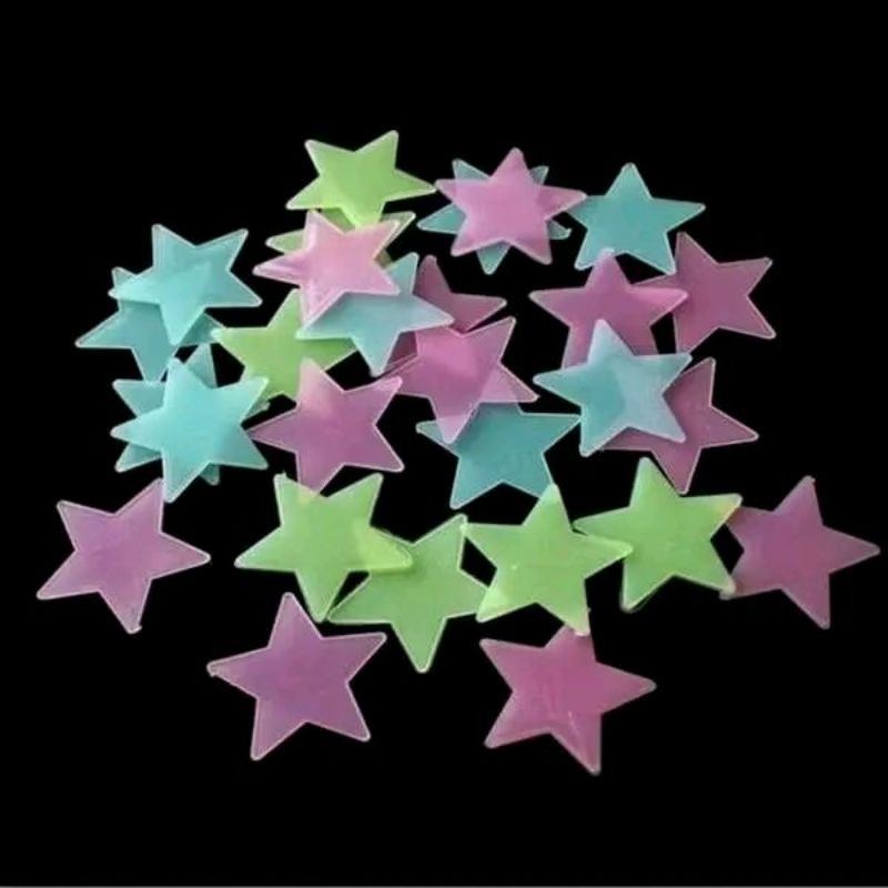 

J ( J1 ) STIKER BINTANG NYALA / GLOW IN THE DARK