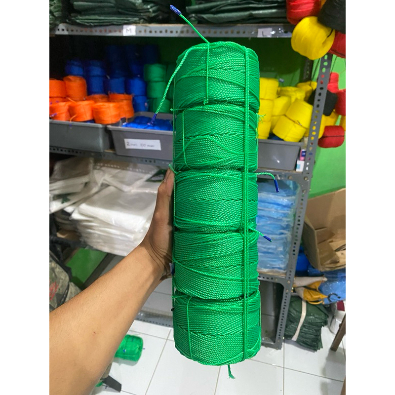 Tali Tambang 2 mm 500 meter ( Isi 5 Rol 100m ) - Tali Tampar / Layangan - Tenda