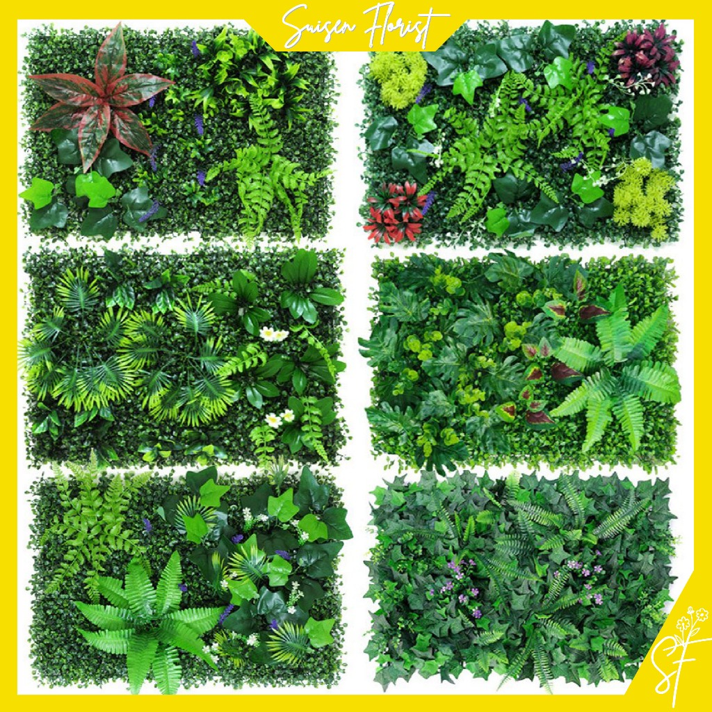 SKY Artificial Flower Rumput Dinding Bunga Hias Pagar Sintetis Rumput Dekorasi Daun Artificial BG803