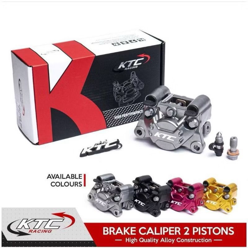 KALIPER PALA BABI KTC RACING 2 PISTON SLIM KTC RACING ORIGINAL UNIVERSAL
