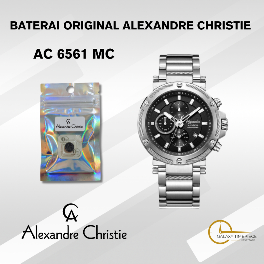 Baterai Jam Tangan Original Alexandre Christie 6561 MC