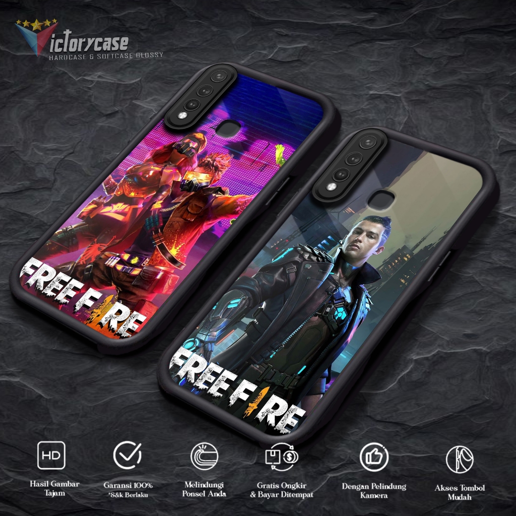 Case Premium Compatible For VIVO Y19 Motif [ FF ] Casing Softcase Glossy Anti Jamur