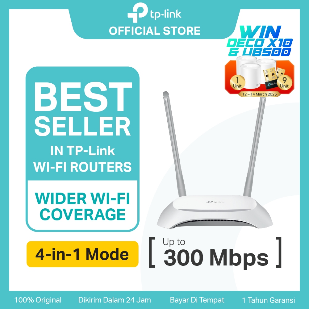 TP-Link TL-WR840N WR820N WR844N N300 WiFi Router Extender Penguat Sinya 300M Wireless Access Point