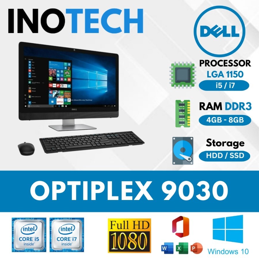 AIO Dell Optiplex 9030 Core i3 / i5 / i7 Gen 4th PC ALL IN ONE 23 Inch