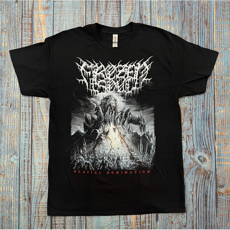 [ORI] Kaos T-Shirt Band Frozen Soul - Glacial Domination Cover Official Merchandise Kaos Pria