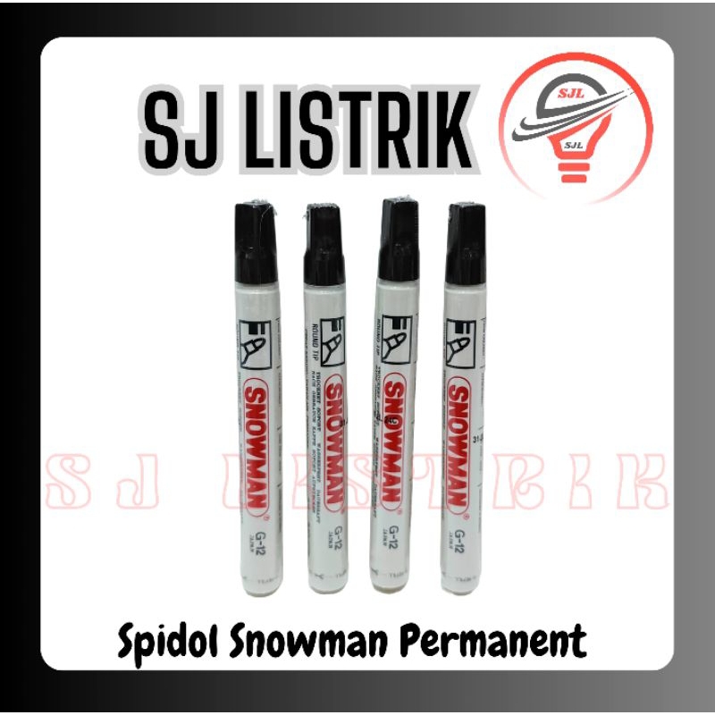 

Spidol Snowman Permanent Warna Hitam