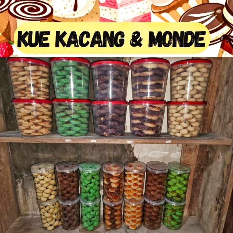 

KUE KACANG KHAS JEMBER UKURAN 900gr-1KG Full toples Langsung dari Jember