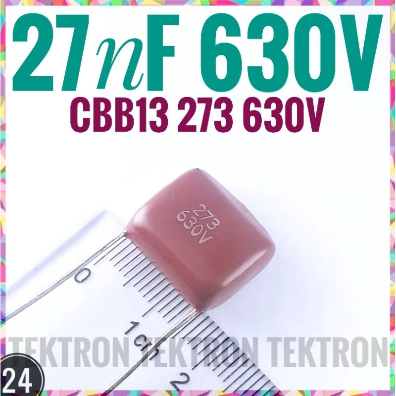 CBB13 273 630V Foil Polypropyle Film Capacitor 27nF 27n Mylar