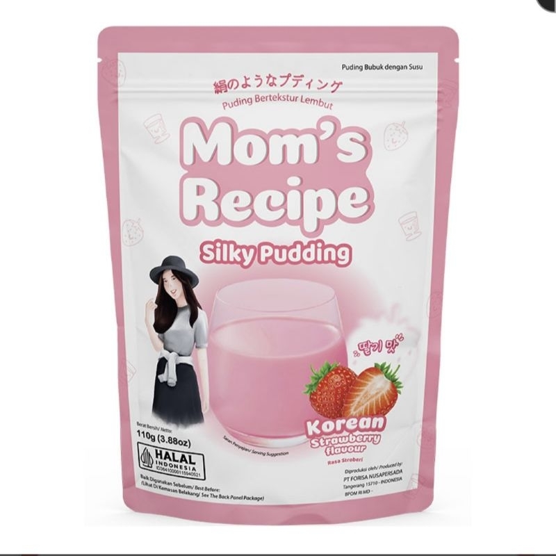 

Mom's Recipe Silky Pudding Instan Stroberi Korea 110g