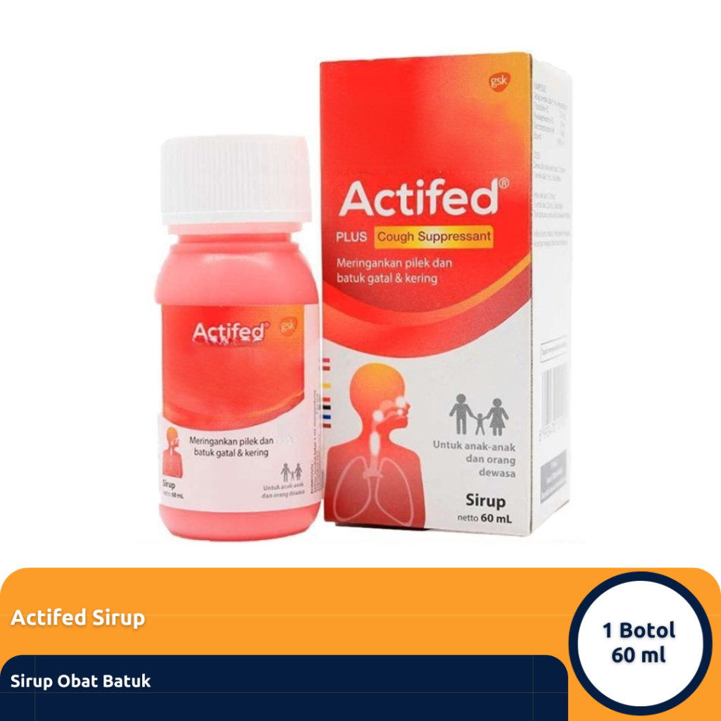 actifed merah sirup 60ml obat batuk kering dan pilek dewasa