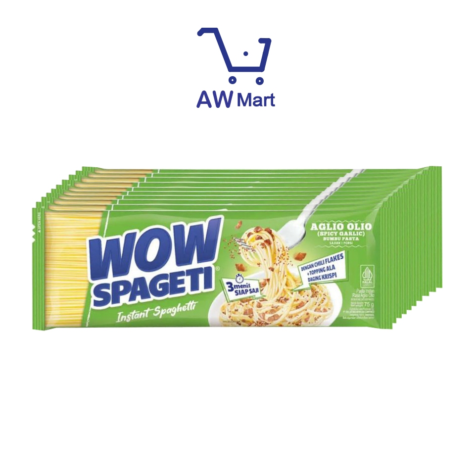 

10 PCS - MIE WOW SPAGETI AGLIO OLIO - MIE WOW MAYORA