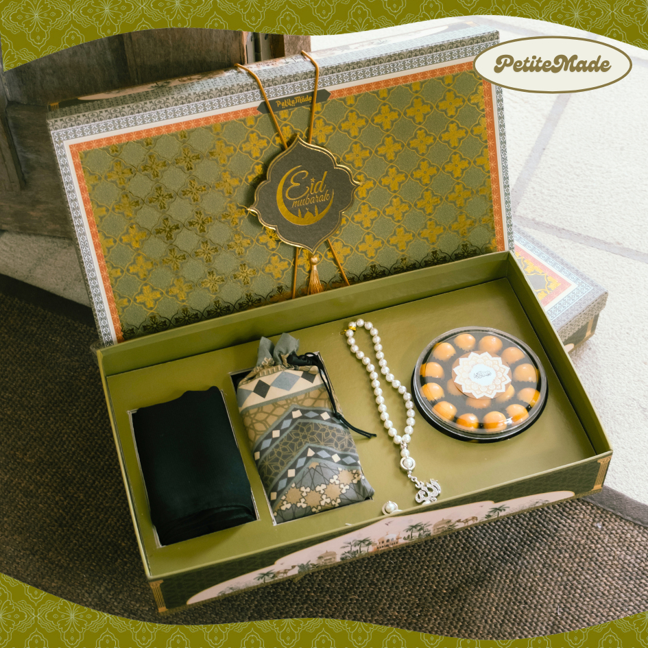 

PETITE MADE - Dzuhur & Mubarak & Emerald Box - Hampers Lebaran - Parcel Idul Fitri 2025