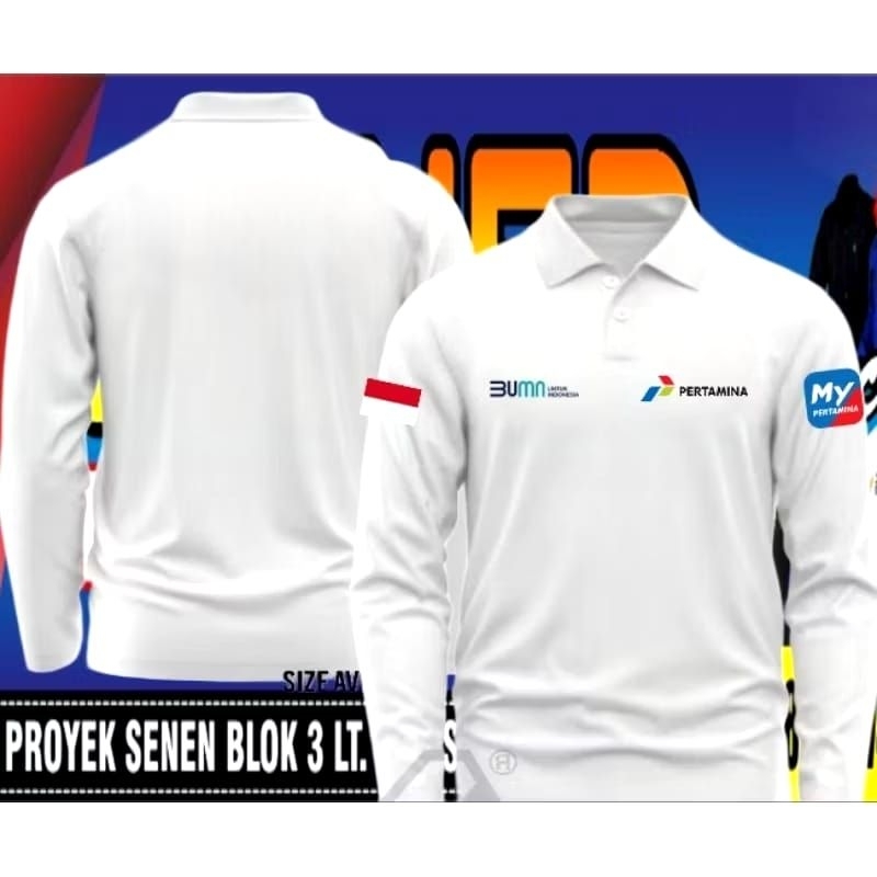 Kaos Pertamina kaos polo katun Pertamina kaos kerah Pertamina baju Pertamina polo shirt Pertamina ba