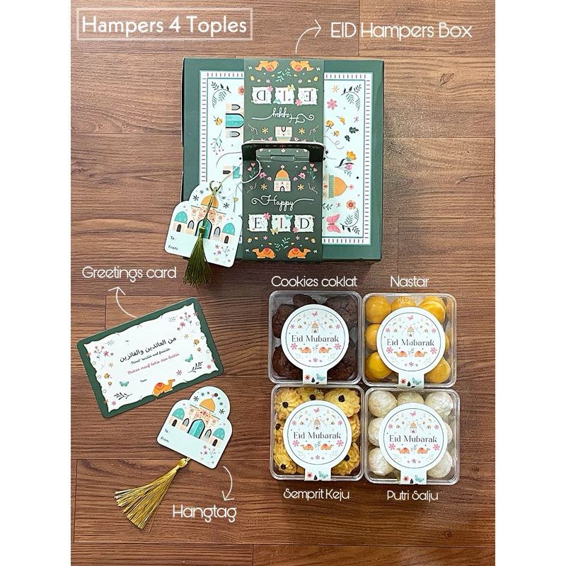 

Hampers Kue Lebaran Idul Fitri/Parcel kue kering gift set hardbox jar toples cookies nastar