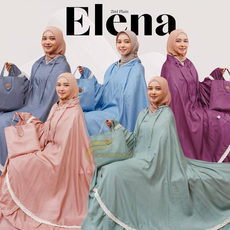 mukena renda polos mukena 2 in 1 mukena khadijah renda jepang termurah