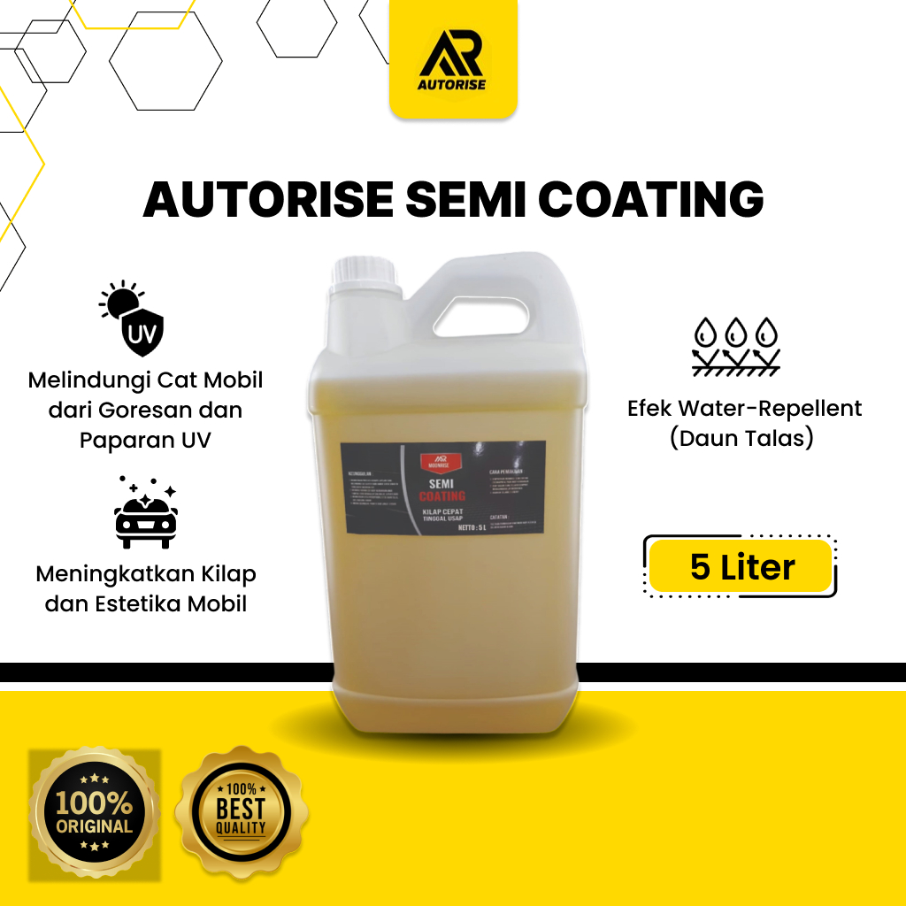 Autorise Semi Coating / Pengkilap Body Mobil / Pengkilap Cat Kendaraan / Mencegah Jamur Mobil / Peli