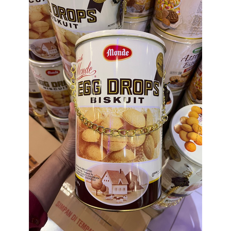 

Monde Egg Drops 750gr | monde kaleng | egg drop | jajan lebaran | jajan murah