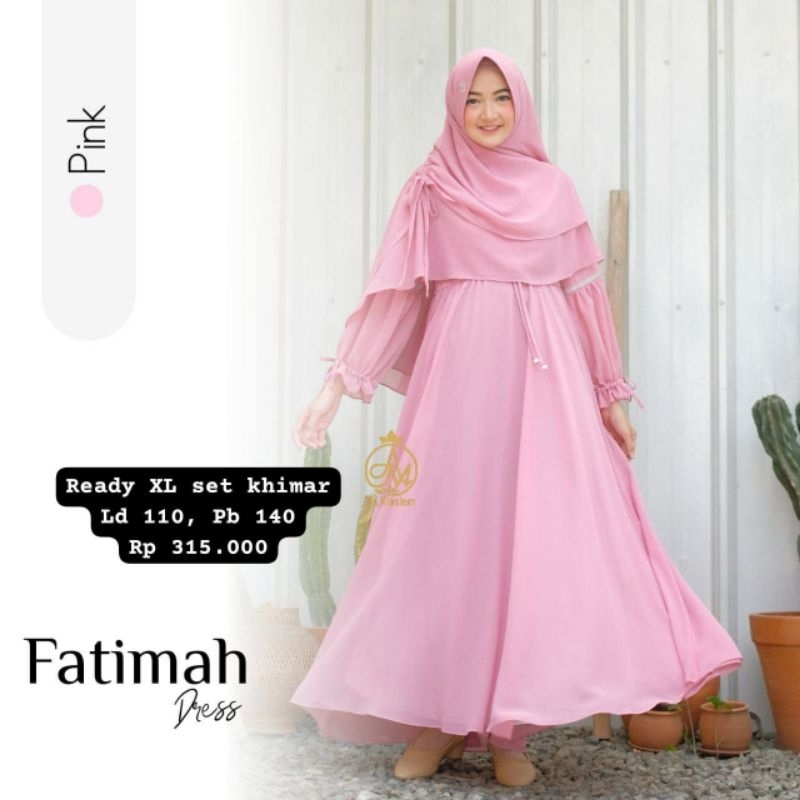 READY STOK FATIMAH DRESS BY AS MOSLEM