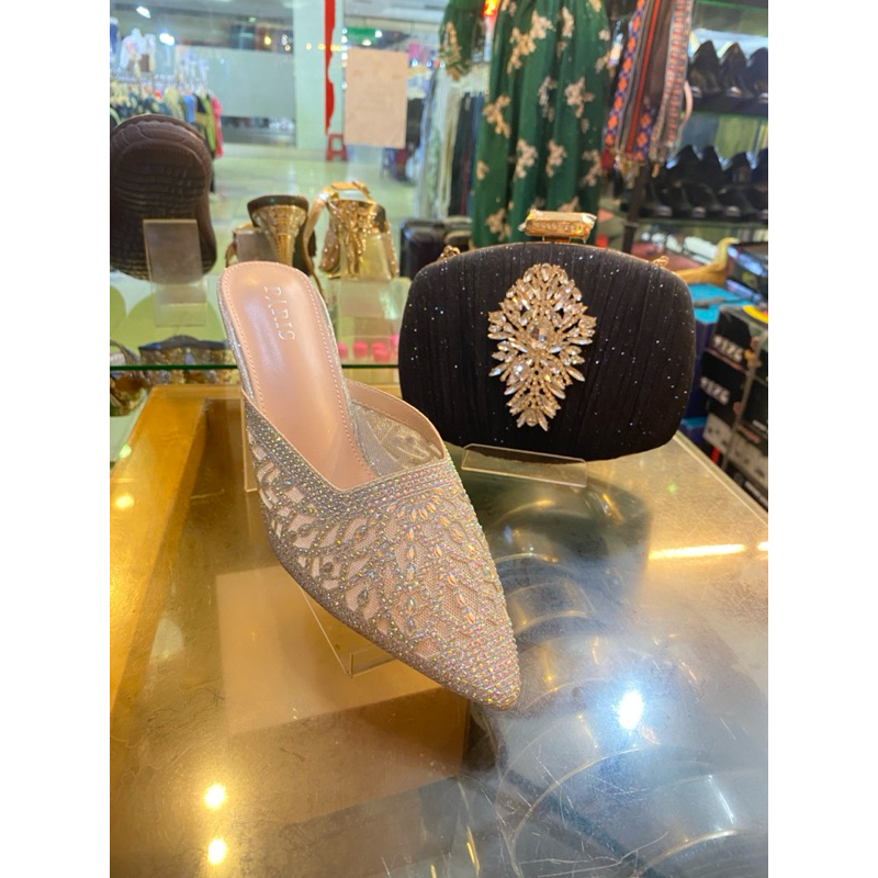 PAKET PESTA 02 SENDAL DAN TAS PESTA TERBARU 13325