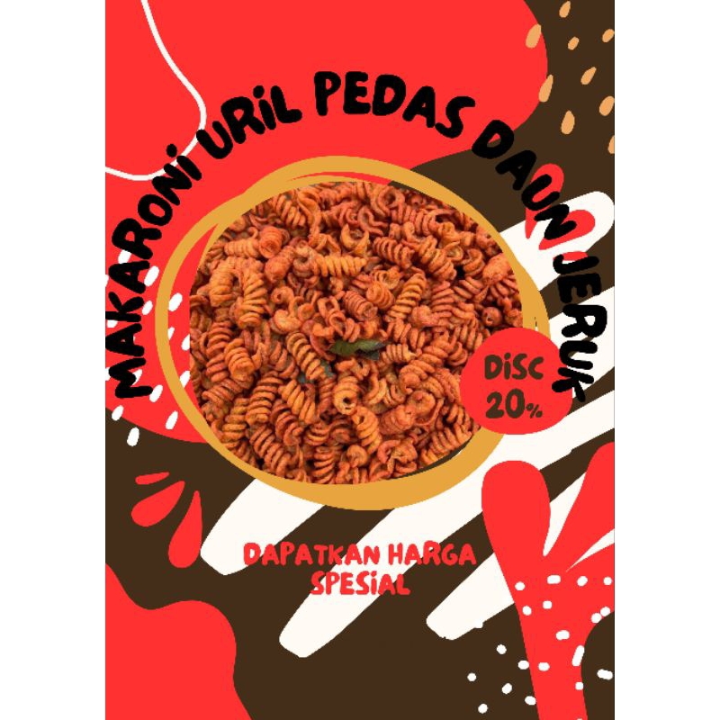 

MAKARONI URIL PEDAS DAUN JERUK 100gr