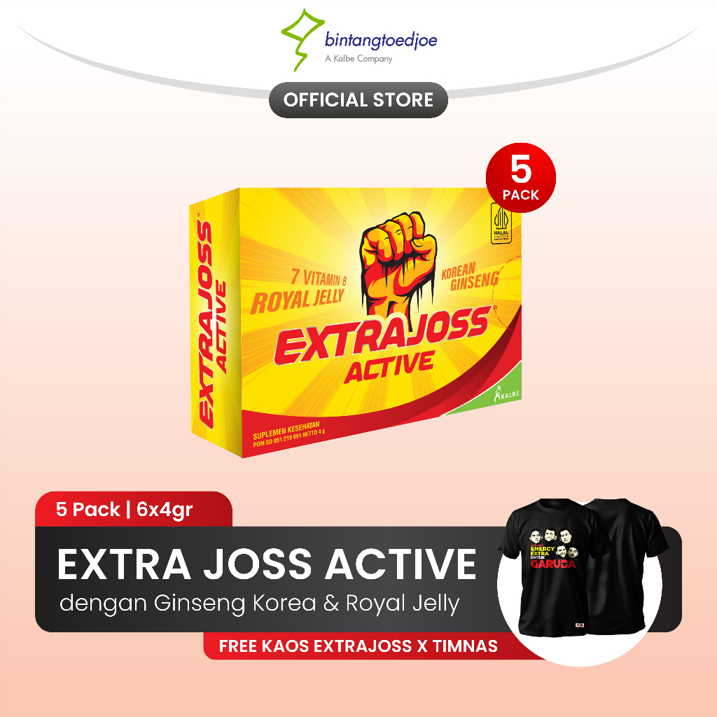 

Extra Joss Active B7 5 Pack (60 Sachet)