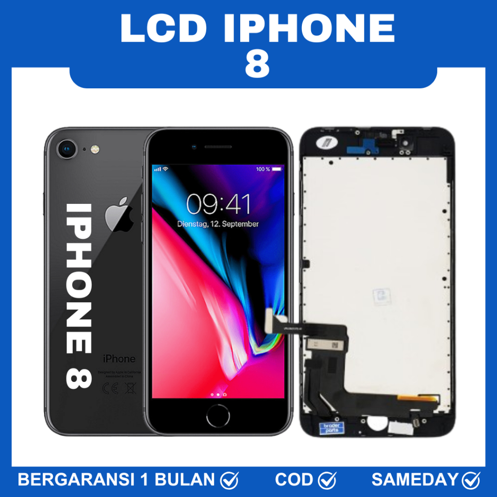 LCD TOUCHSCREEN IPHONE 8G / LCD IP 8 ORIGINAL OEM BERGARANSI IP 8G LCD IPHONE 8