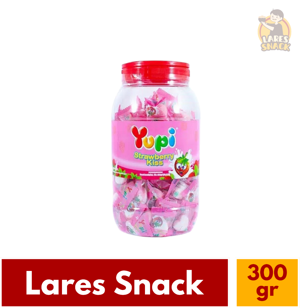 

Permen Yupi Toples Strawberry Kiss 300gr