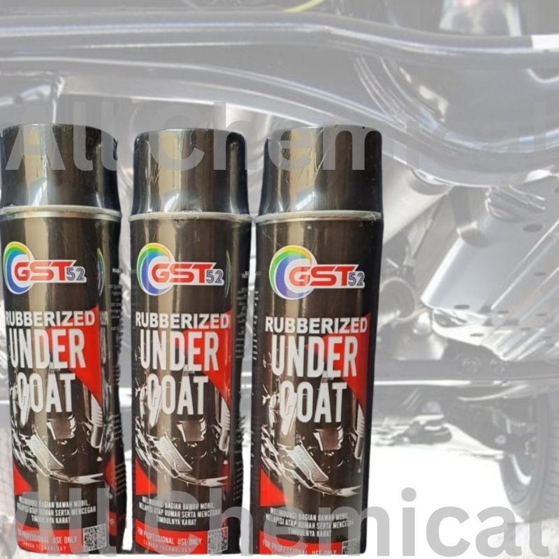 Rubberized Undercoat 500ml- GST52 Plingkut kolong mobil anti karat anti rembes spray 500ml