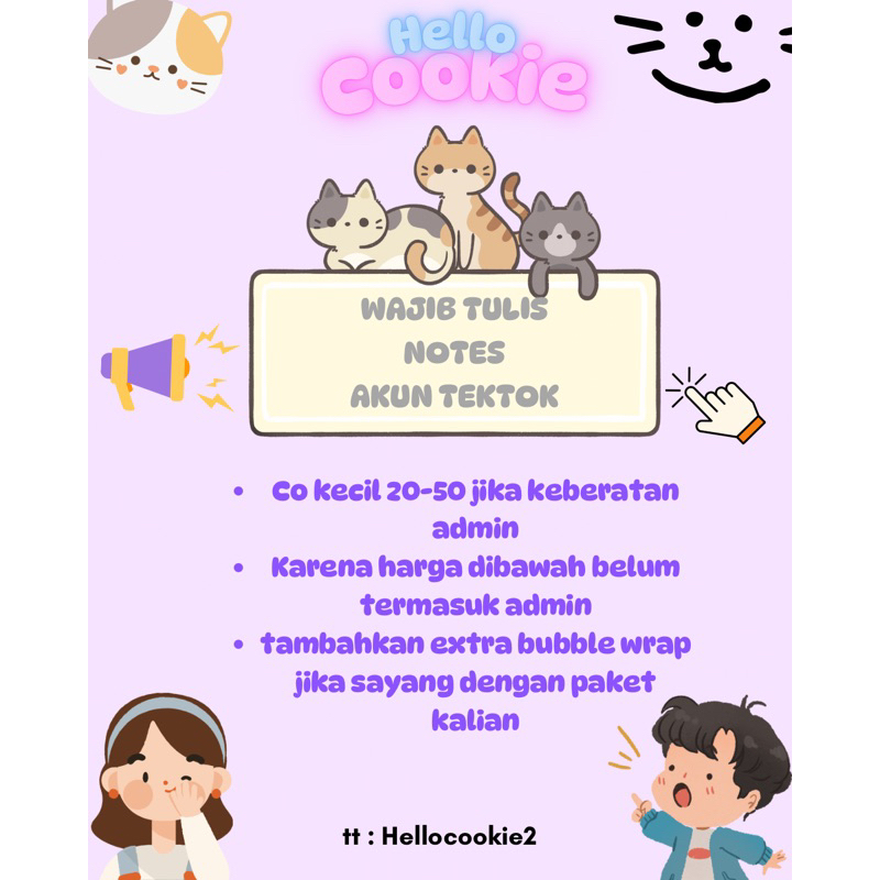 

ACCESORIES & ATK LUCU (DIKASIH NOTE NAMA USER TOKTOK)