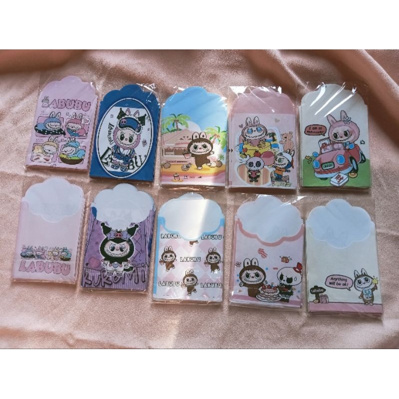 

amplop lebaran labubu isi 10 pcs/ amplop lebaran sedang labubu isi 10pcs