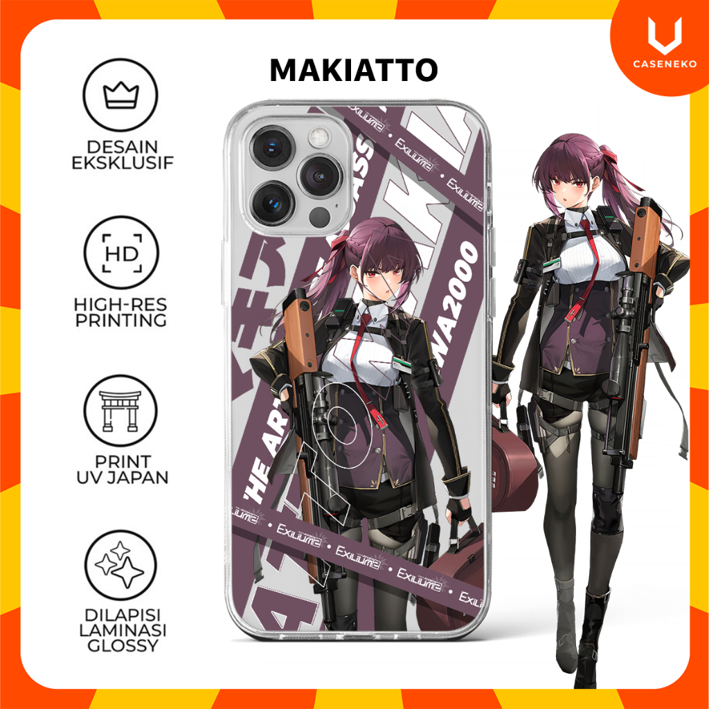 Case HP Makiatto Girls' Frontline 2: Exilium Game Anime Phone Custom Casing
