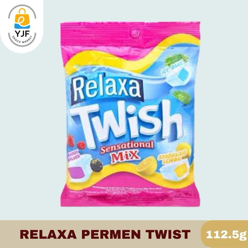 

Relaxa Twist Sensasional Mix / Permen Rasa Aneka Buah / Relaxa Candy Fruit Mix / Permen Lunak Buah - 112.5g