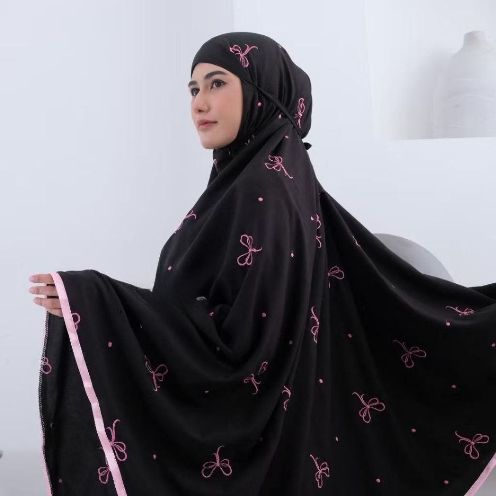 Dzakiyya - Mukena Dewasa Sakura Bahan Katun | Super Adem dan Ringan