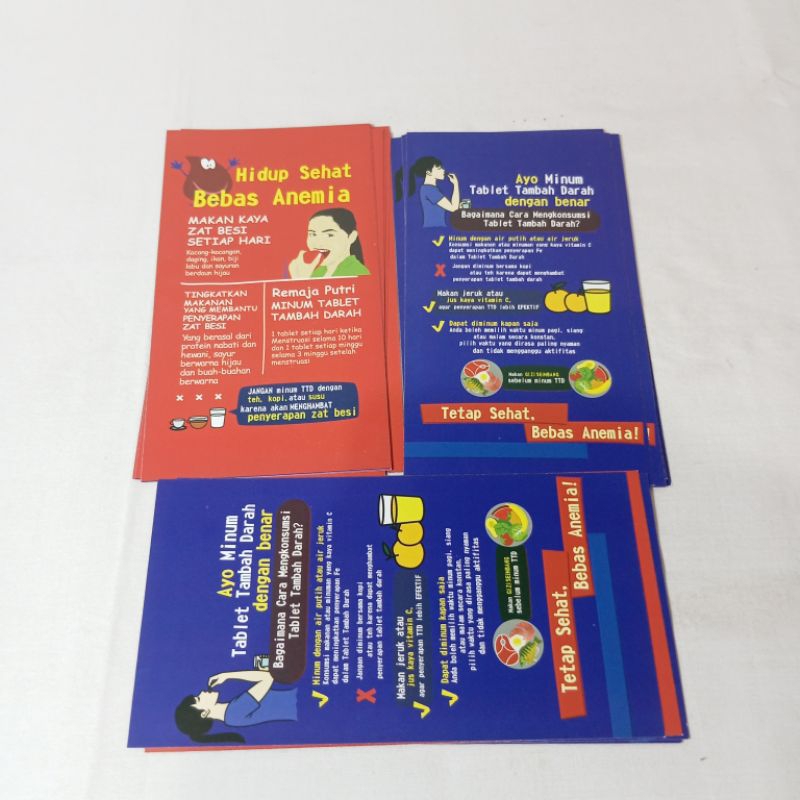 Flyer Atau Brosur Anemia / Flyer kesehatan/ Flyer Edukasi / Flyer