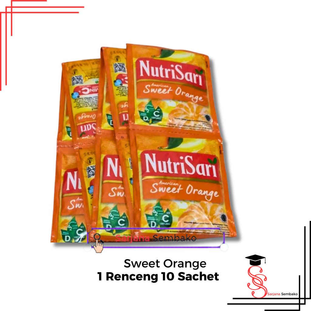 

Nutrisari Sweet Orange - 1 Renceng 10 Sachet