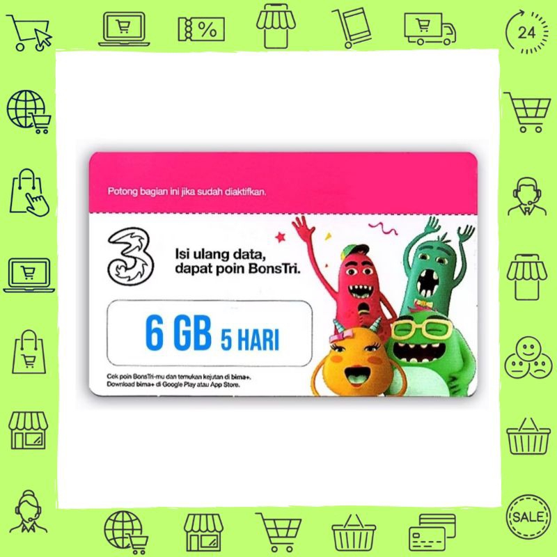 VOUCHER TRI 6GB/5HARI