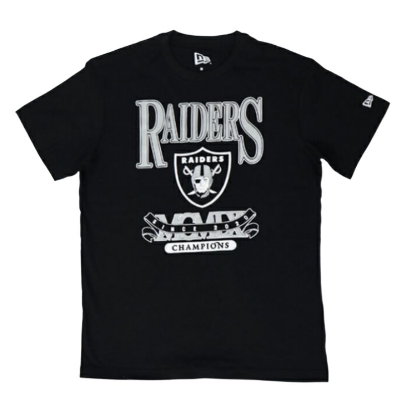 T-Shirt New Era Cap Las Vegas Raiders Champions Essential Black Original