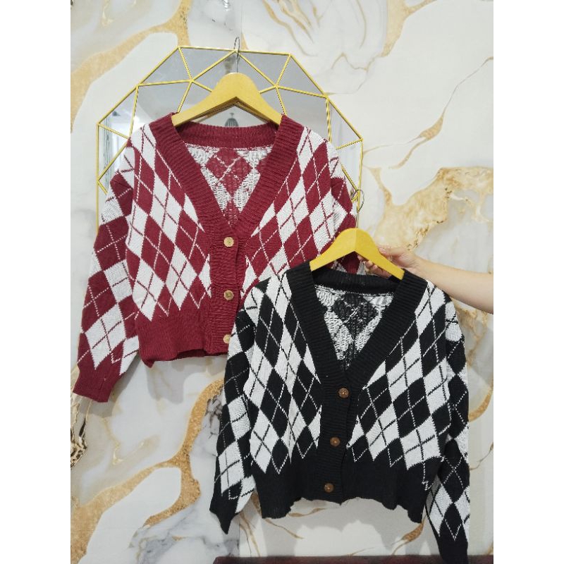 Syirghi - Cardigan Ketupat Crop (Ketupat)